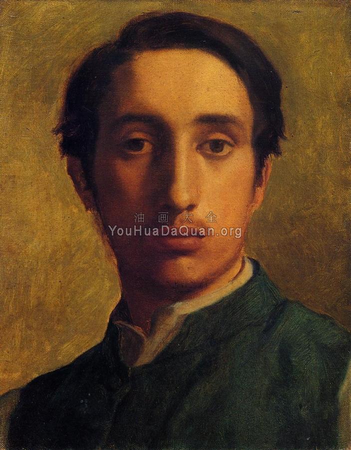 Degas in a Green Jacket - 埃德加·德加
